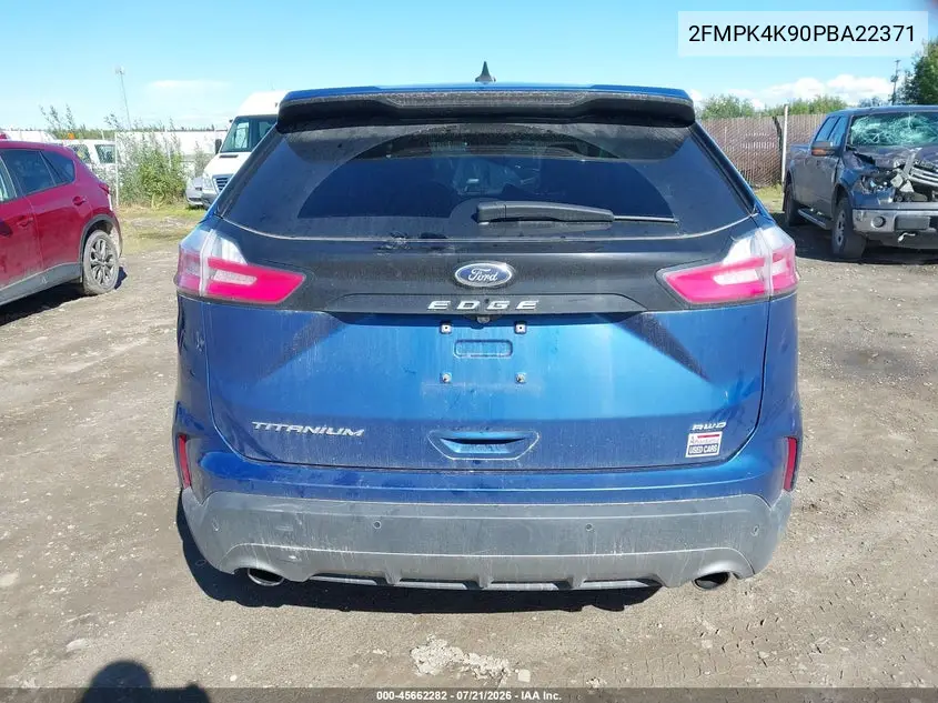 2023 Ford Edge Titanium VIN: 2FMPK4K90PBA22371 Lot: 45662282