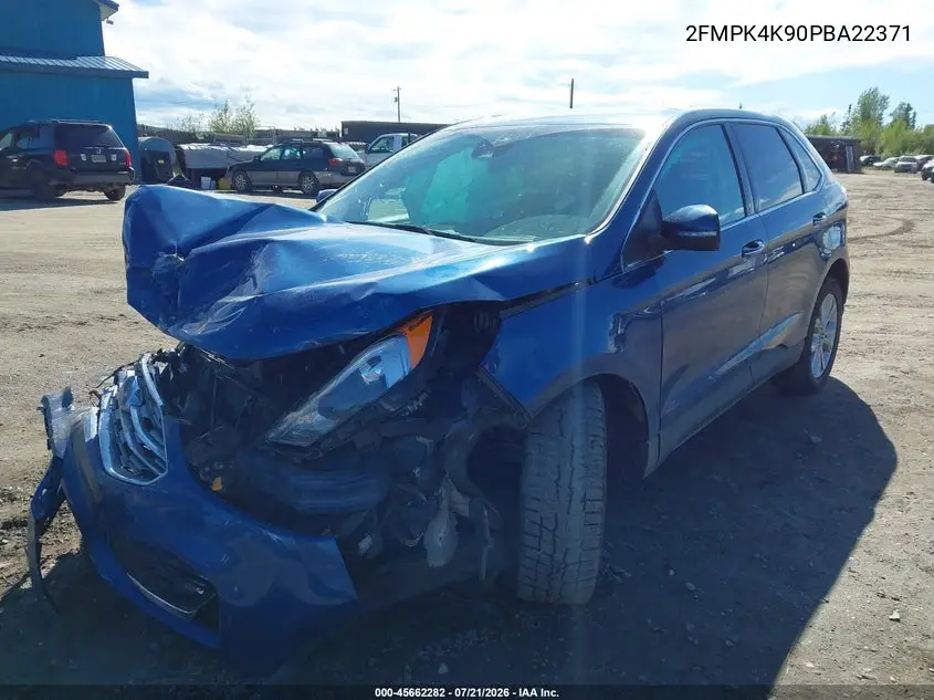 2023 Ford Edge Titanium VIN: 2FMPK4K90PBA22371 Lot: 45662282