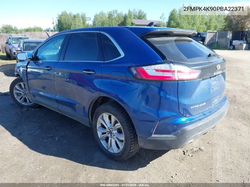 2023 Ford Edge Titanium VIN: 2FMPK4K90PBA22371 Lot: 45662282
