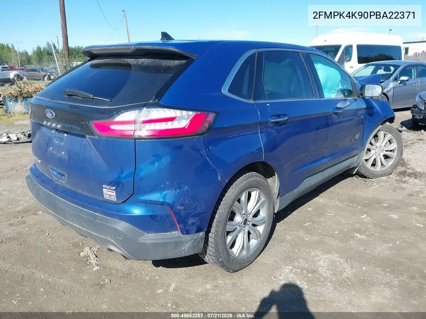 2023 Ford Edge Titanium VIN: 2FMPK4K90PBA22371 Lot: 45662282