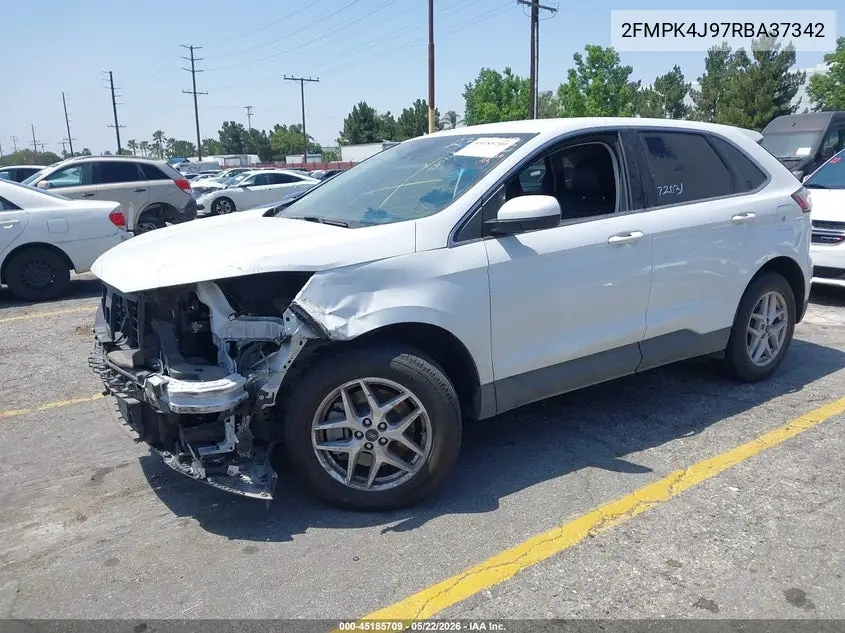 2024 Ford Edge Sel VIN: 2FMPK4J97RBA37342 Lot: 45185709