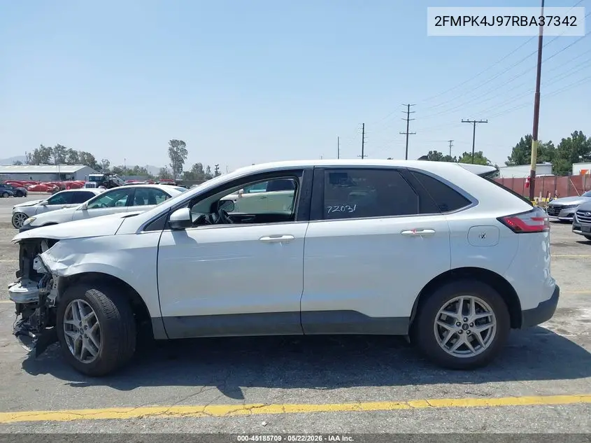 2024 Ford Edge Sel VIN: 2FMPK4J97RBA37342 Lot: 45185709