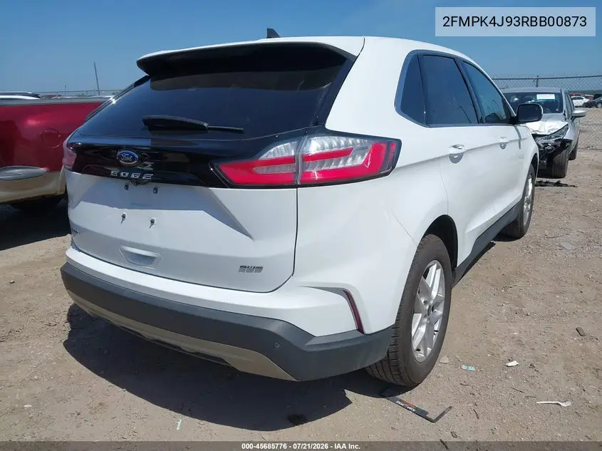 2024 Ford Edge Sel VIN: 2FMPK4J93RBB00873 Lot: 45685776
