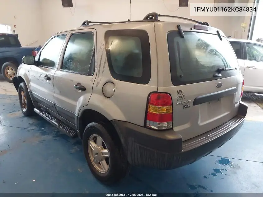 1FMYU01162KC84834 2002 Ford Escape Xls