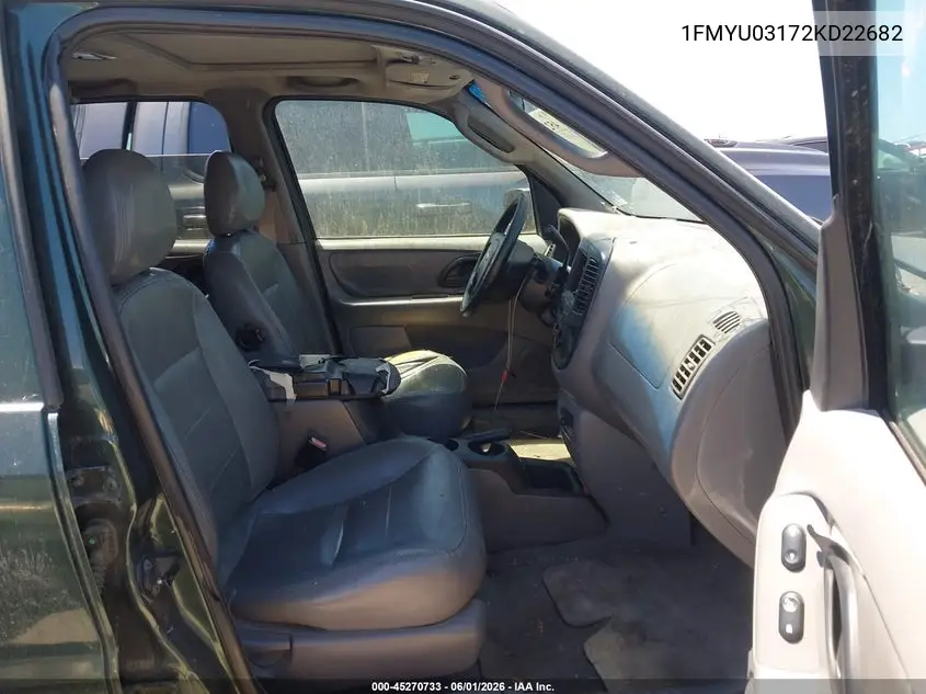 2002 Ford Escape Xlt VIN: 1FMYU03172KD22682 Lot: 45270733