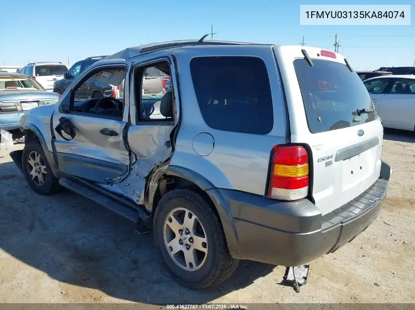 1FMYU03135KA84074 2005 Ford Escape Xlt