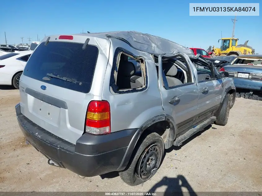 1FMYU03135KA84074 2005 Ford Escape Xlt