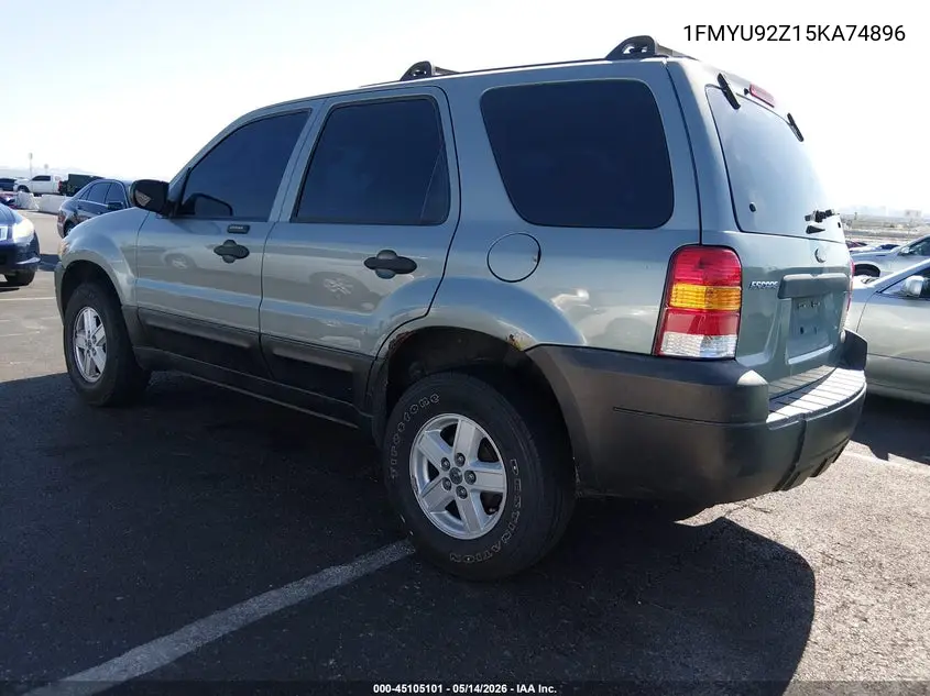 2005 Ford Escape Xls VIN: 1FMYU92Z15KA74896 Lot: 45105101