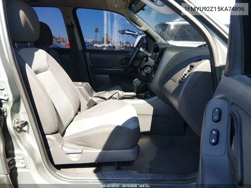 2005 Ford Escape Xls VIN: 1FMYU92Z15KA74896 Lot: 45105101