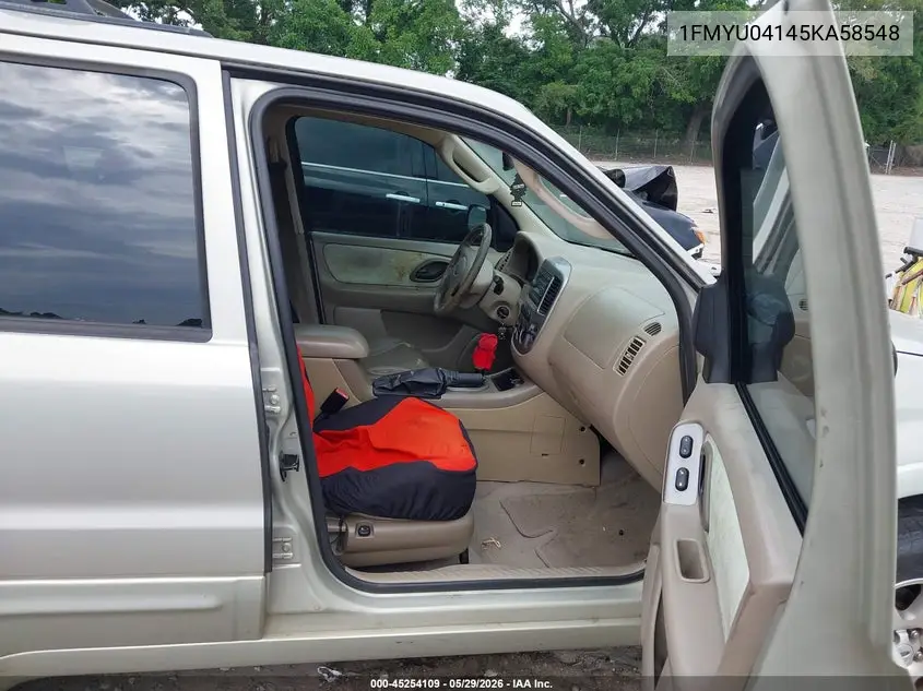 2005 Ford Escape Limited VIN: 1FMYU04145KA58548 Lot: 45254109