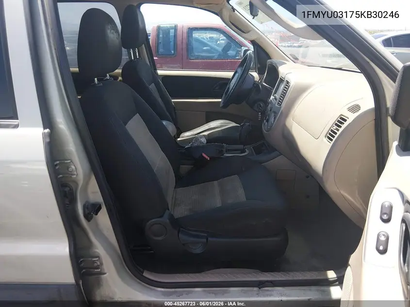 2005 Ford Escape Xlt VIN: 1FMYU03175KB30246 Lot: 45267723