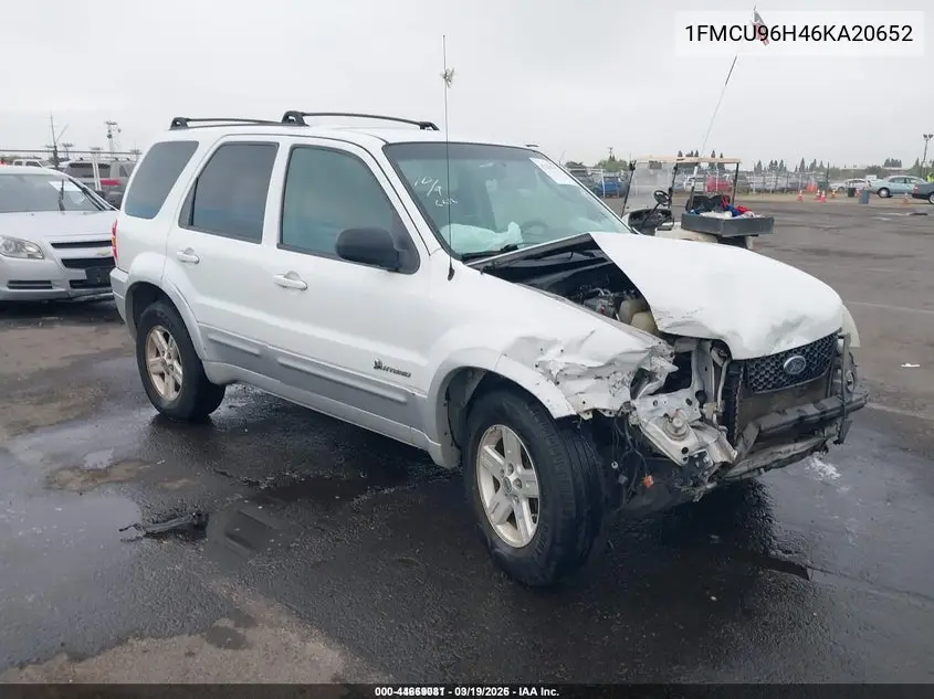 1FMCU96H46KA20652 2006 Ford Escape Hybrid
