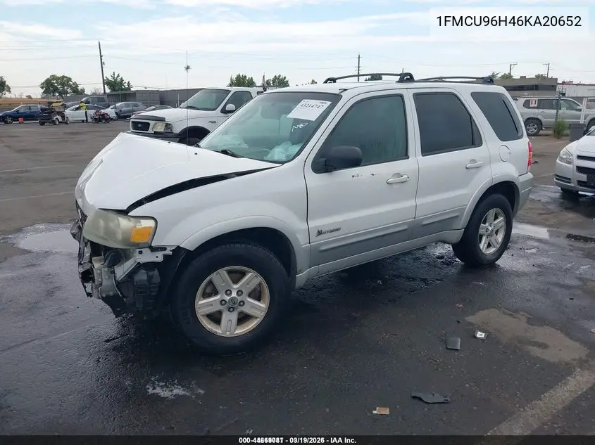 1FMCU96H46KA20652 2006 Ford Escape Hybrid