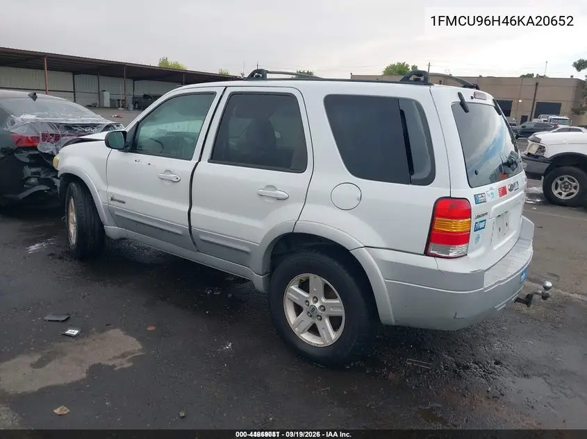1FMCU96H46KA20652 2006 Ford Escape Hybrid