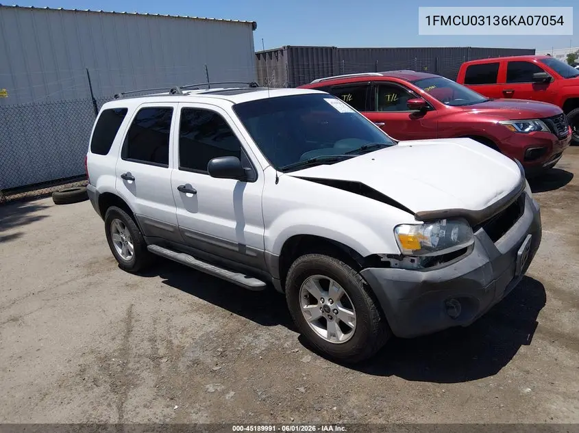 2006 Ford Escape Xlt/Xlt Sport VIN: 1FMCU03136KA07054 Lot: 45189991