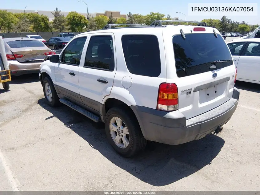 2006 Ford Escape Xlt/Xlt Sport VIN: 1FMCU03136KA07054 Lot: 45189991