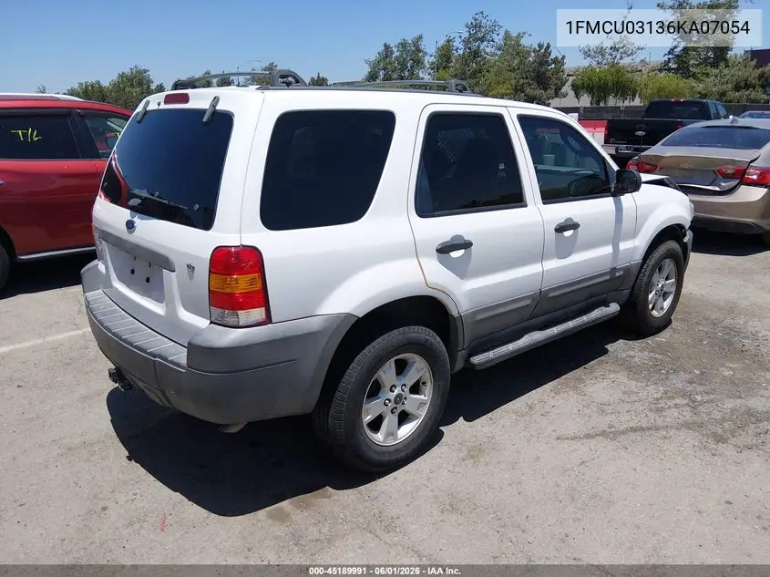 2006 Ford Escape Xlt/Xlt Sport VIN: 1FMCU03136KA07054 Lot: 45189991