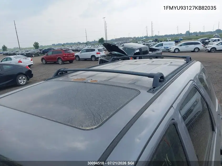 2007 Ford Escape Xlt VIN: 1FMYU93127KB82035 Lot: 30094518