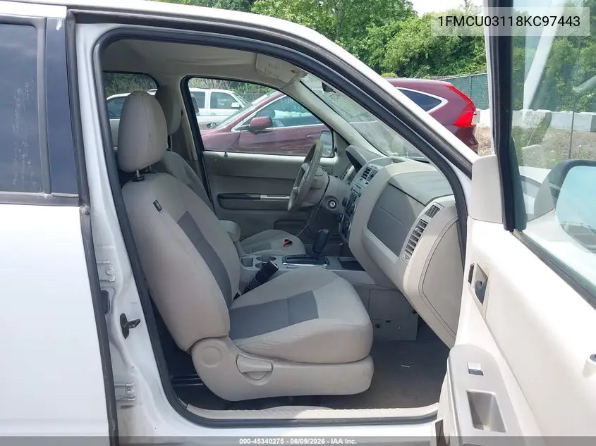 1FMCU03118KC97443 2008 Ford Escape Xlt