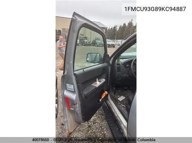 2009 Ford Escape Xlt VIN: 1FMCU93G89KC94887 Lot: 40078660