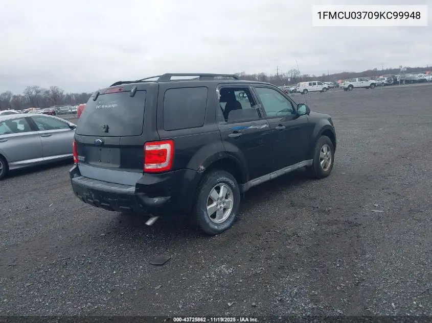 1FMCU03709KC99948 2009 Ford Escape Xlt