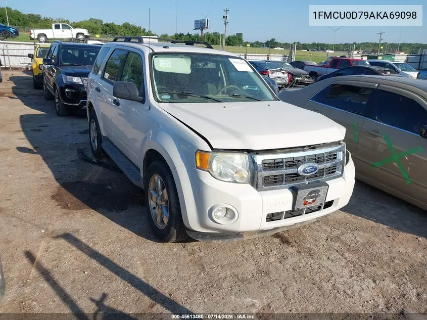 2010 Ford Escape Xlt VIN: 1FMCU0D79AKA69098 Lot: 45613460