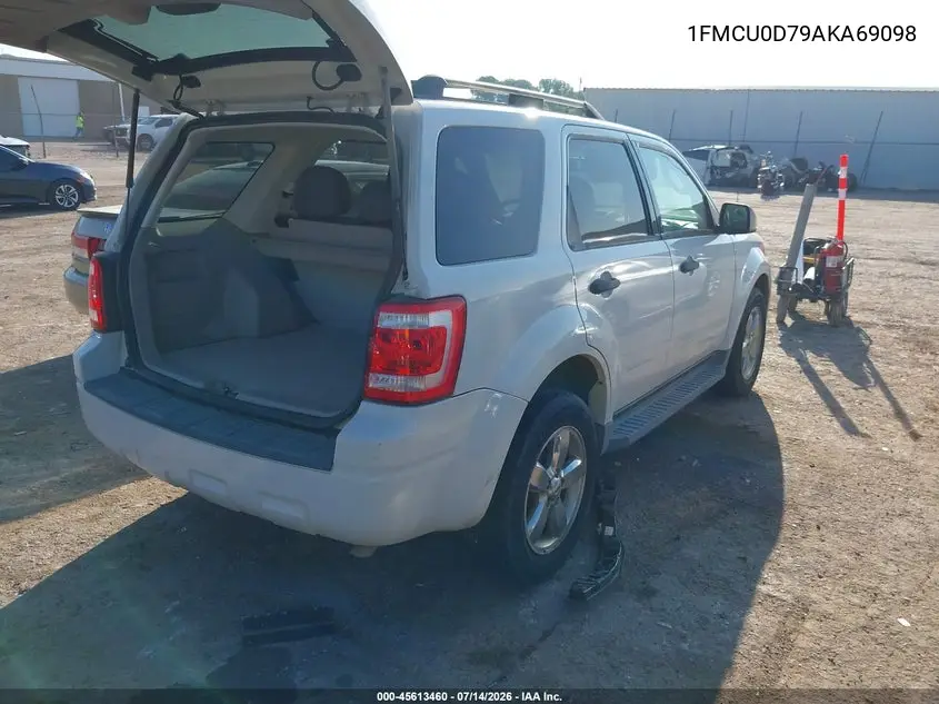 2010 Ford Escape Xlt VIN: 1FMCU0D79AKA69098 Lot: 45613460