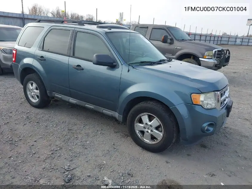 1FMCU0DG7CKC01004 2012 Ford Escape Xlt