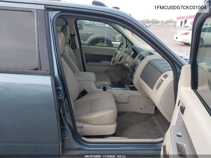 1FMCU0DG7CKC01004 2012 Ford Escape Xlt