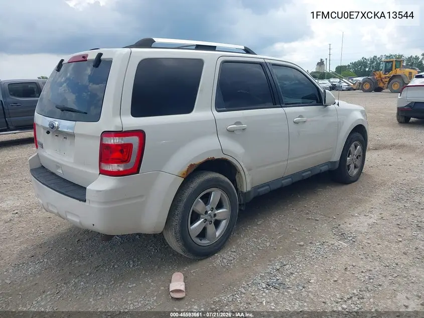 2012 Ford Escape Limited VIN: 1FMCU0E7XCKA13544 Lot: 45593661