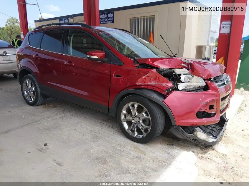 2013 Ford Escape Sel VIN: 1FMCU0HX9DUB80916 Lot: 45631036