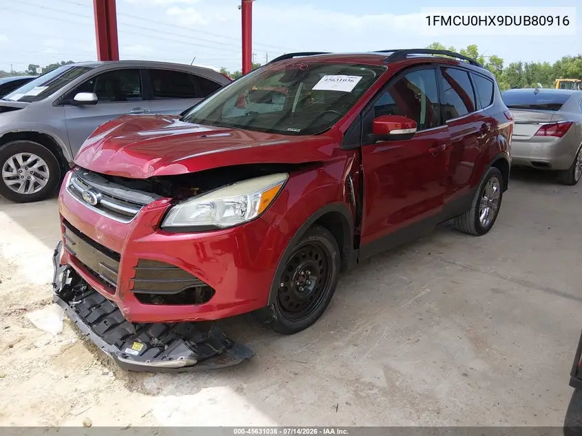 2013 Ford Escape Sel VIN: 1FMCU0HX9DUB80916 Lot: 45631036