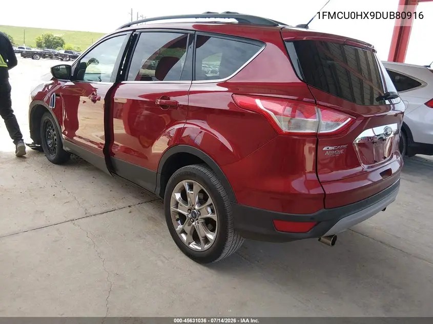2013 Ford Escape Sel VIN: 1FMCU0HX9DUB80916 Lot: 45631036