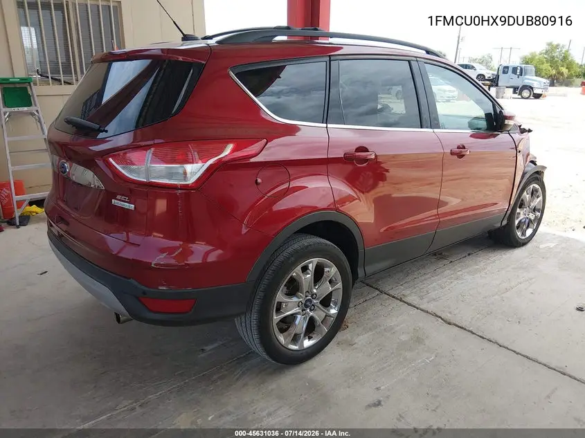 2013 Ford Escape Sel VIN: 1FMCU0HX9DUB80916 Lot: 45631036