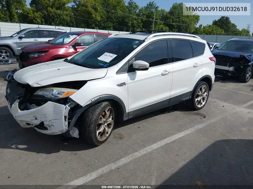 2013 Ford Escape Titanium VIN: 1FMCU0J91DUD32618 Lot: 45673366