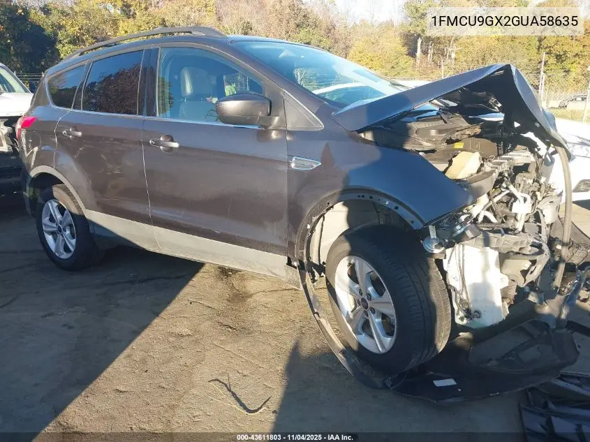 1FMCU9GX2GUA58635 2016 Ford Escape Se