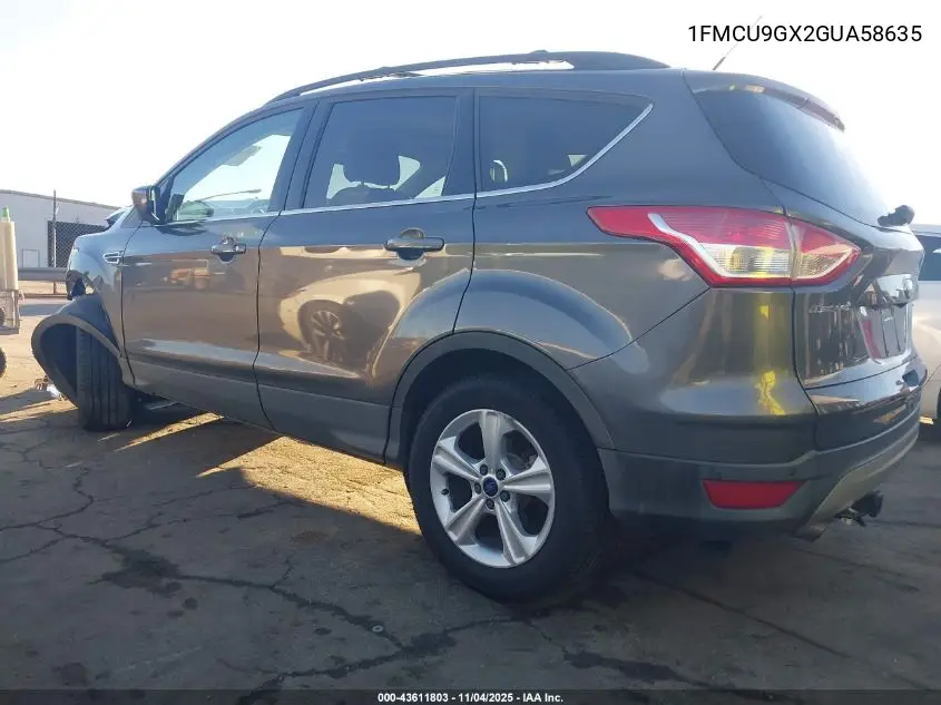 1FMCU9GX2GUA58635 2016 Ford Escape Se