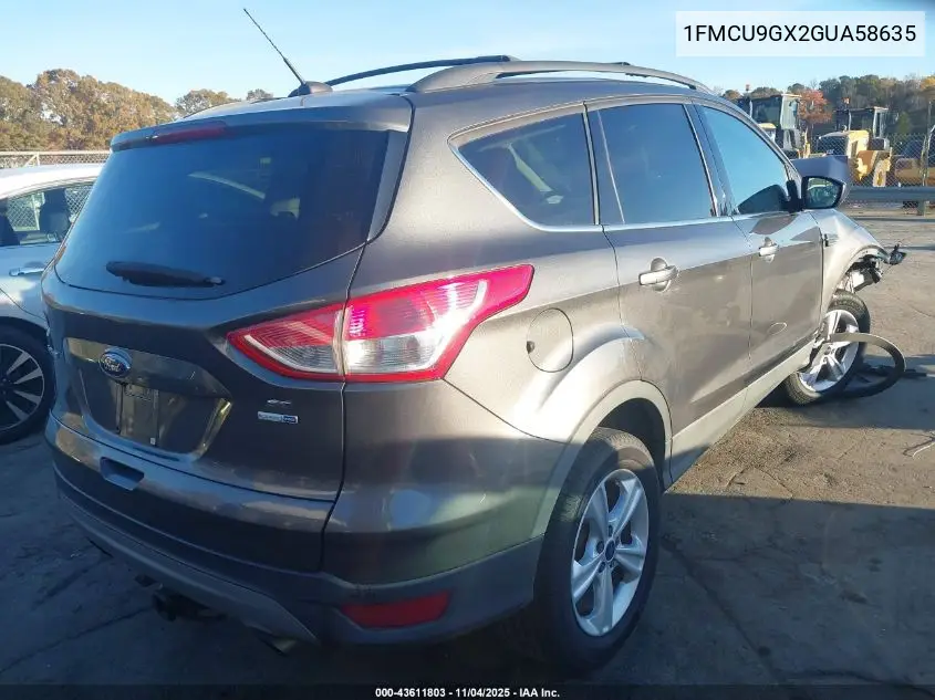 1FMCU9GX2GUA58635 2016 Ford Escape Se