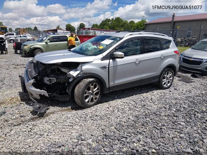 2016 Ford Escape Titanium VIN: 1FMCU9J90GUA51077 Lot: 45411815
