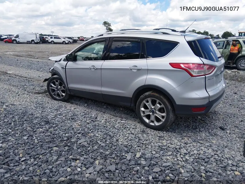 2016 Ford Escape Titanium VIN: 1FMCU9J90GUA51077 Lot: 45411815