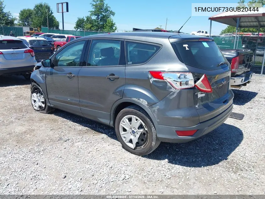 2016 Ford Escape S VIN: 1FMCU0F73GUB20444 Lot: 45589485