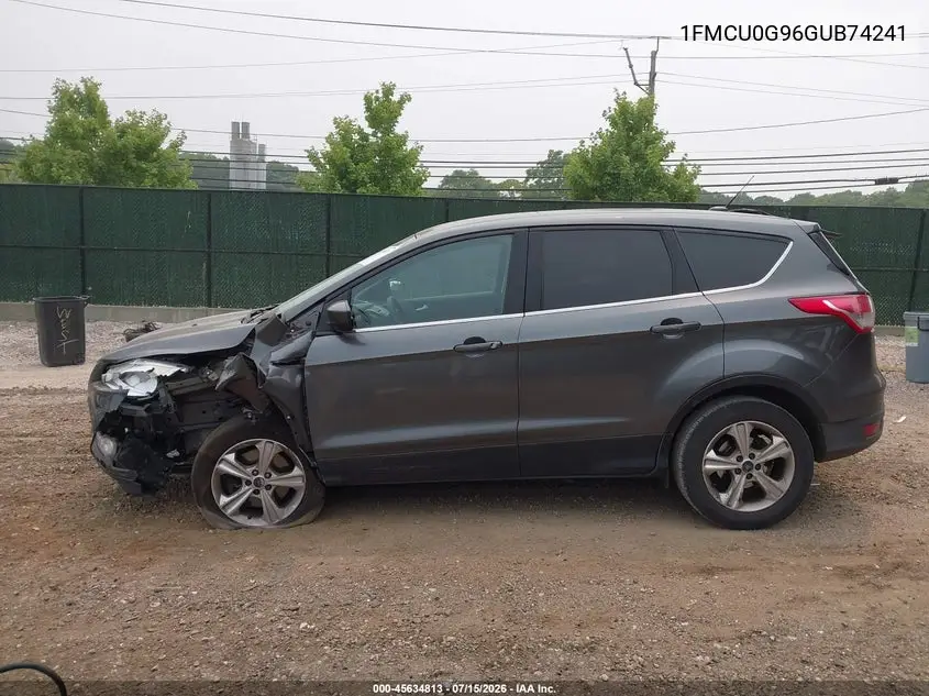 2016 Ford Escape Se VIN: 1FMCU0G96GUB74241 Lot: 45634813