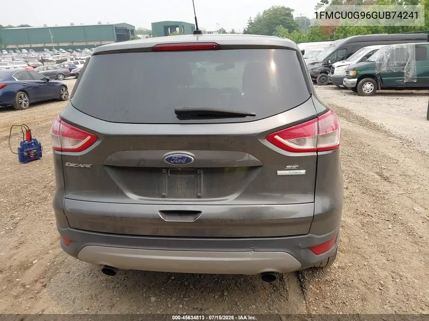 2016 Ford Escape Se VIN: 1FMCU0G96GUB74241 Lot: 45634813