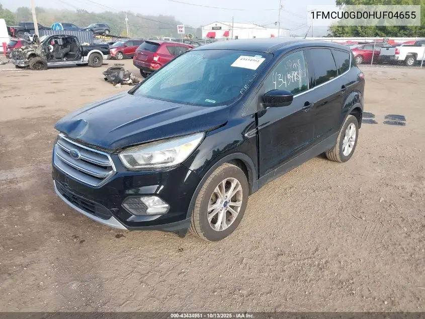 1FMCU0GD0HUF04655 2017 Ford Escape Se