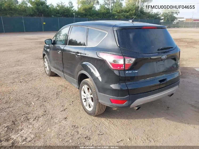 1FMCU0GD0HUF04655 2017 Ford Escape Se