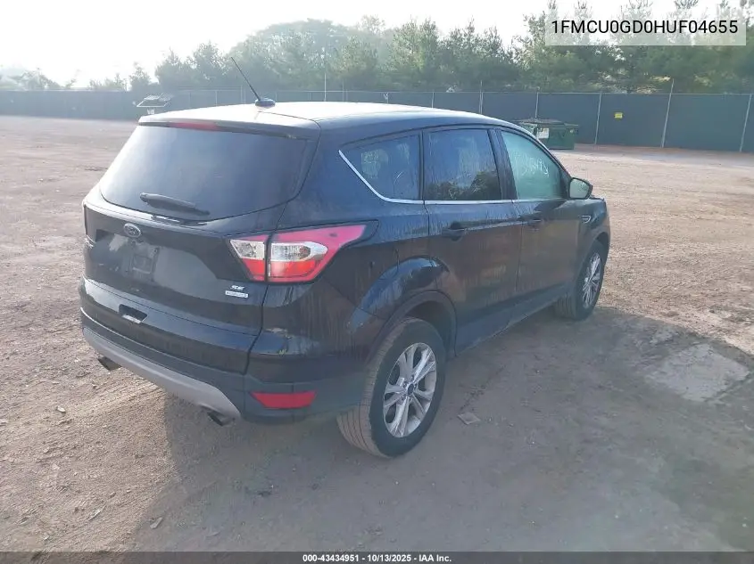 1FMCU0GD0HUF04655 2017 Ford Escape Se