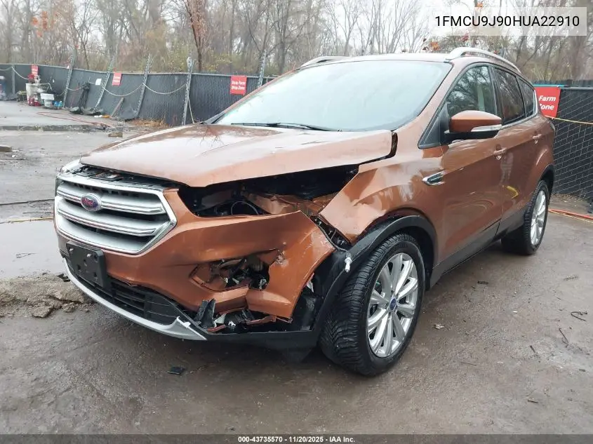 1FMCU9J90HUA22910 2017 Ford Escape Titanium
