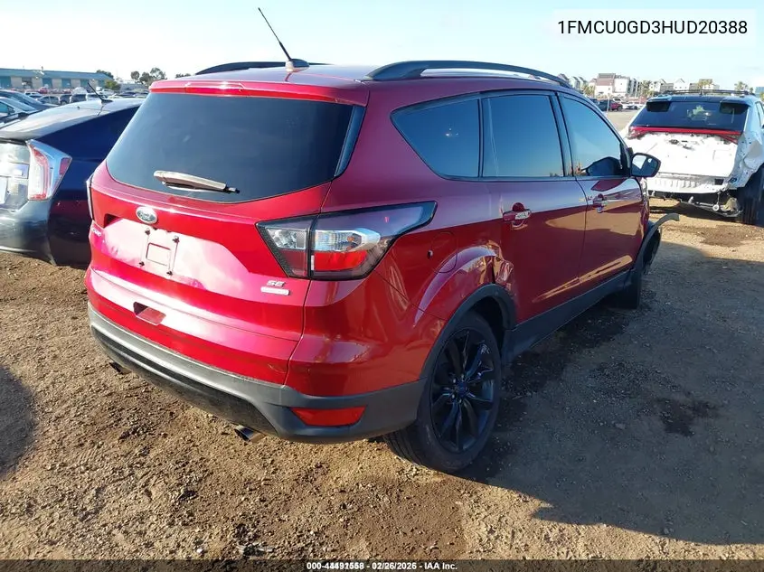 1FMCU0GD3HUD20388 2017 Ford Escape Se