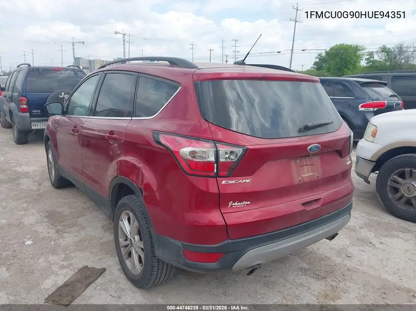1FMCU0G90HUE94351 2017 Ford Escape Se