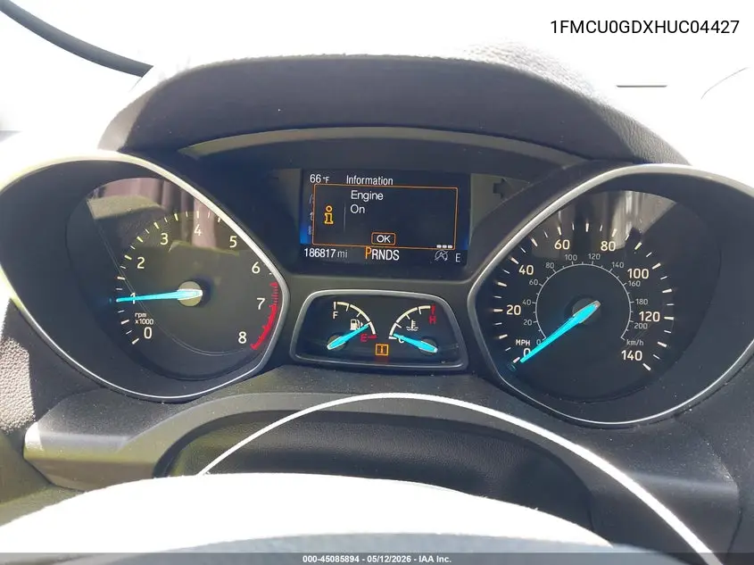1FMCU0GDXHUC04427 2017 Ford Escape Se